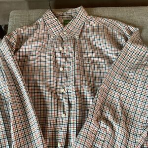 Sid Mashburn Sport Shirt in Plaid Sz Large